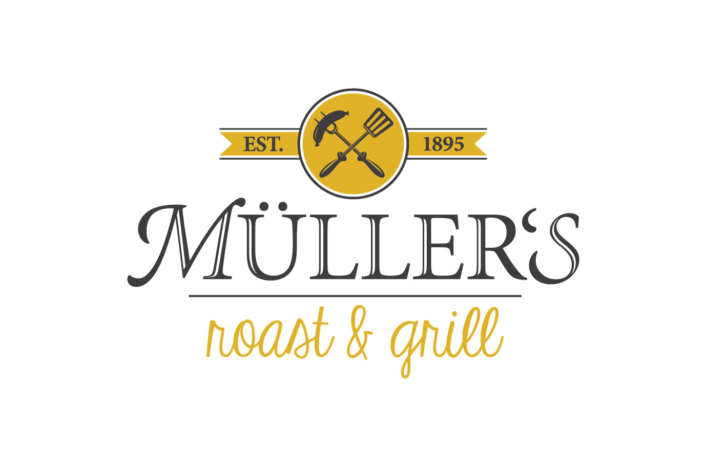 Logoentwicklung: Müller's Roast & Grill, Wertheim Village